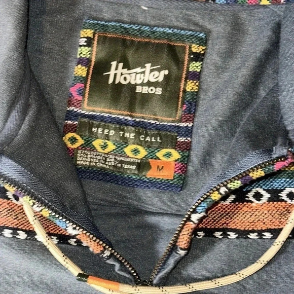 howler bros heed the call Shaman drawstring Hoodie pullover/Coat men MED - Picture 8 of 16
